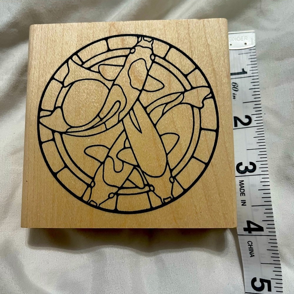 Large Pisces ♓️ new rubber stamp